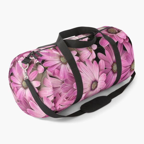 More pink and white osteospermum flowers Duffle Bag
