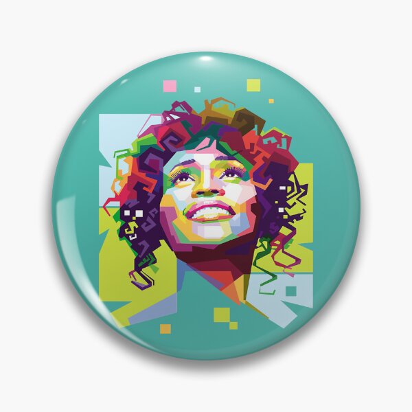 Item preview, Whitney Elizabeth Houston in Pop Art Portrait Style designed and sold by MicBurg.