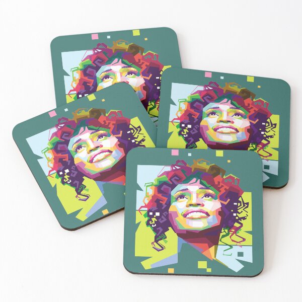 Item preview, Whitney Elizabeth Houston in Pop Art Portrait Style designed and sold by MicBurg.