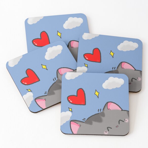 Item preview, Cute cat with heart and cloud designed and sold by BB-Betty.
