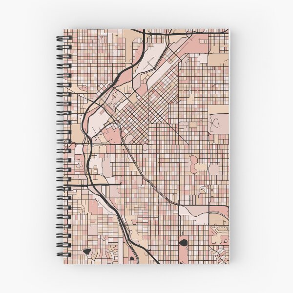 Item preview, Denver Map Pattern in Soft Pink Pastels designed and sold by PatternMaps.
