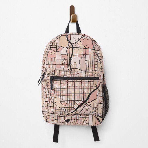 Item preview, Denver Map Pattern in Soft Pink Pastels designed and sold by PatternMaps.