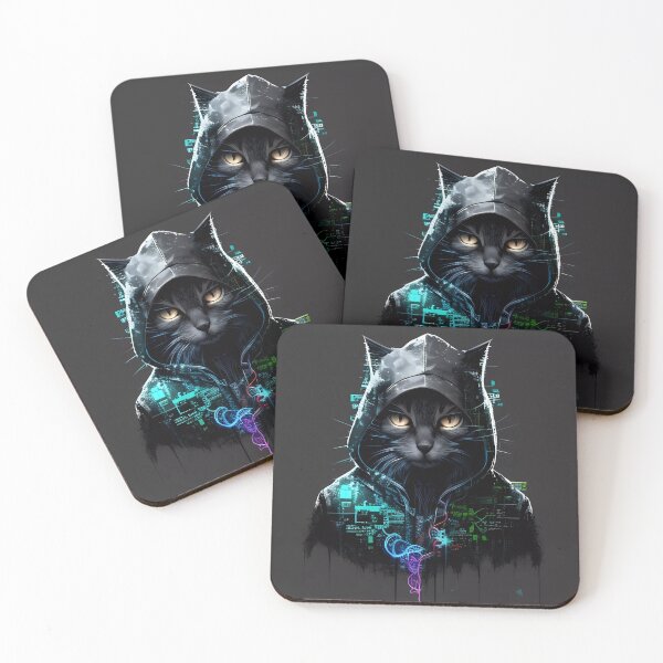 Item preview, “Hacker Meowtrice: The Feline Revolution” designed and sold by Art-Vortex-fr.