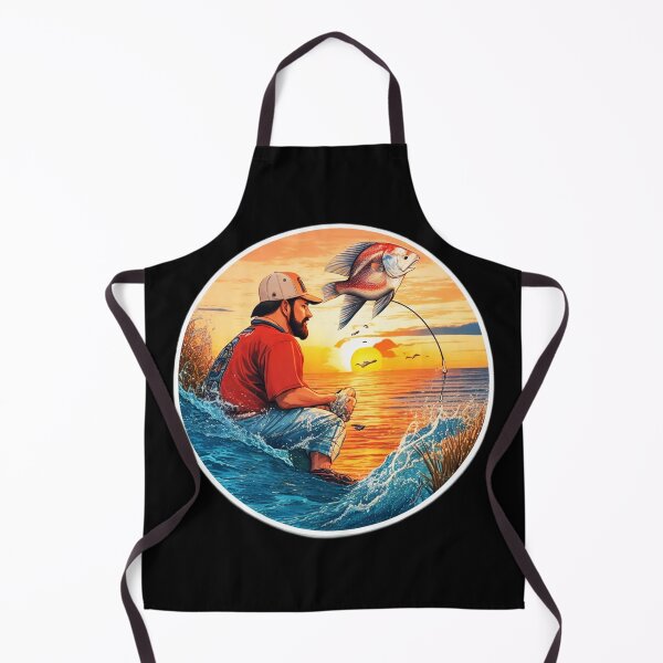 Item preview, Ocean Fisherman Watching Retro Sunset designed and sold by Ridiculam Toga.
