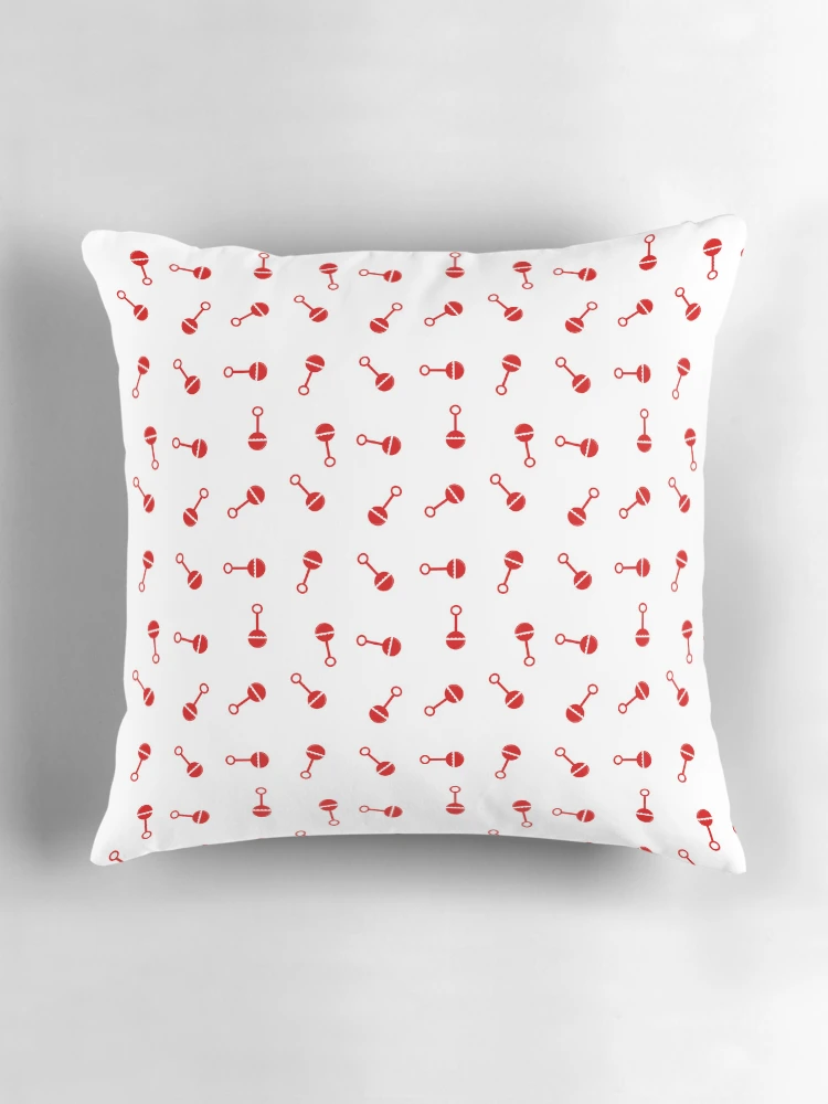 Thumbnail 3 of 4, Pillow, Death Rattle Tile Pattern designed and sold by IconicFinds.