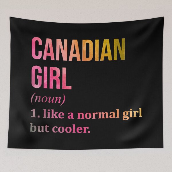 Item preview, Canadian Girl Definition Canada in Watercolor designed and sold by XCIV.