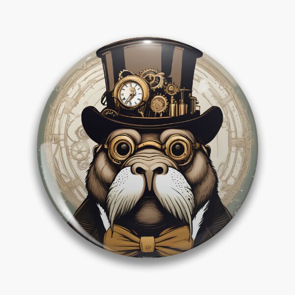 Item preview, Steampunk gentleman walrus  designed and sold by Maths-4-Nerds.