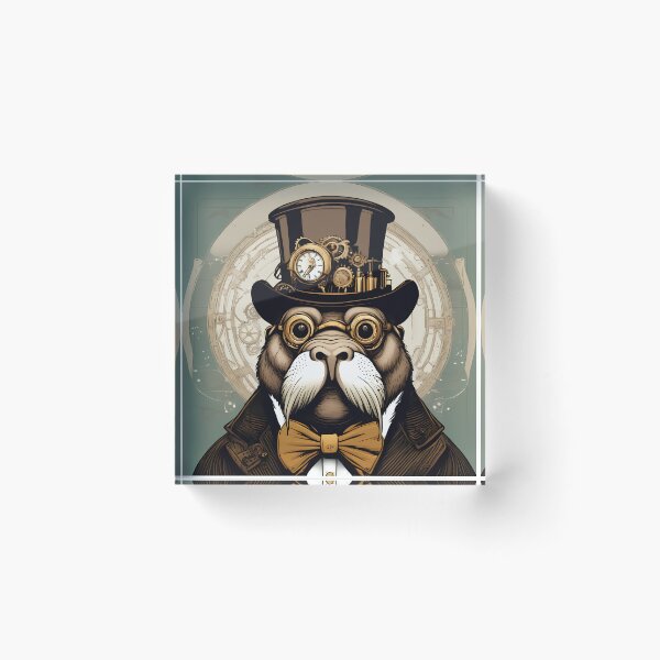 Item preview, Steampunk gentleman walrus  designed and sold by Maths-4-Nerds.