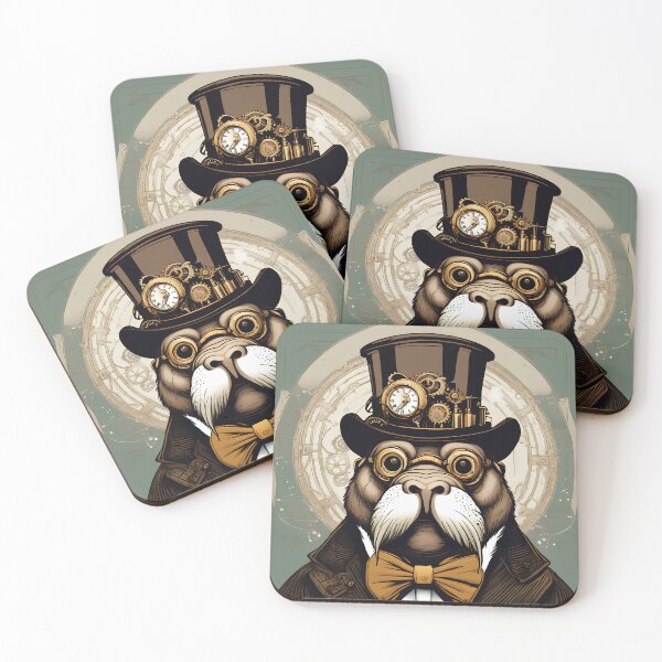 Item preview, Steampunk gentleman walrus  designed and sold by Maths-4-Nerds.