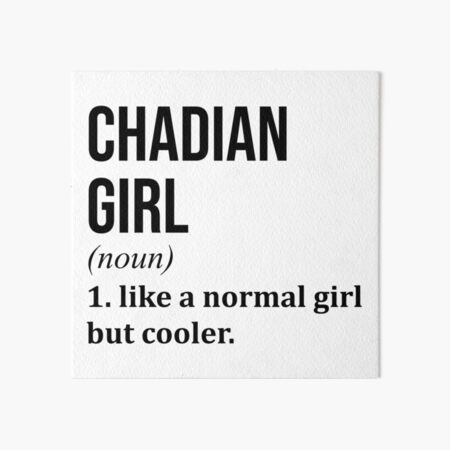Item preview, Chadian Girl Definition Chad designed and sold by XCIV.