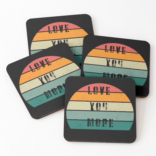 Item preview, Love You More, Retro Sunset, Romantic  designed and sold by Sunmoonlove.