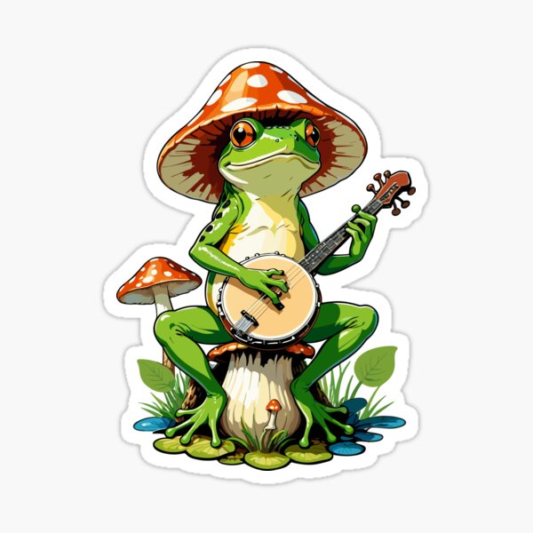 Musical Frog Sticker