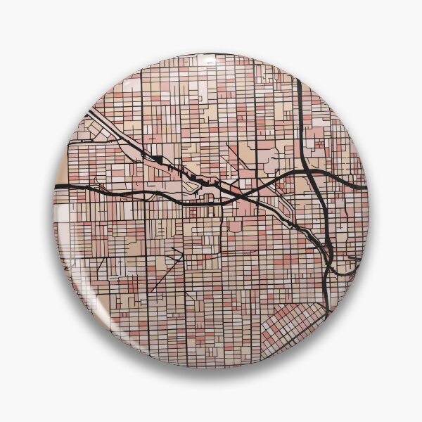 Artikelvorschau, Miami-Kartenmuster in zartrosa Pastelltönen entworfen und verkauft von PatternMaps.