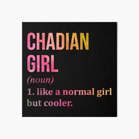 Item preview, Chadian Girl Definition Chad in Watercolor designed and sold by XCIV.