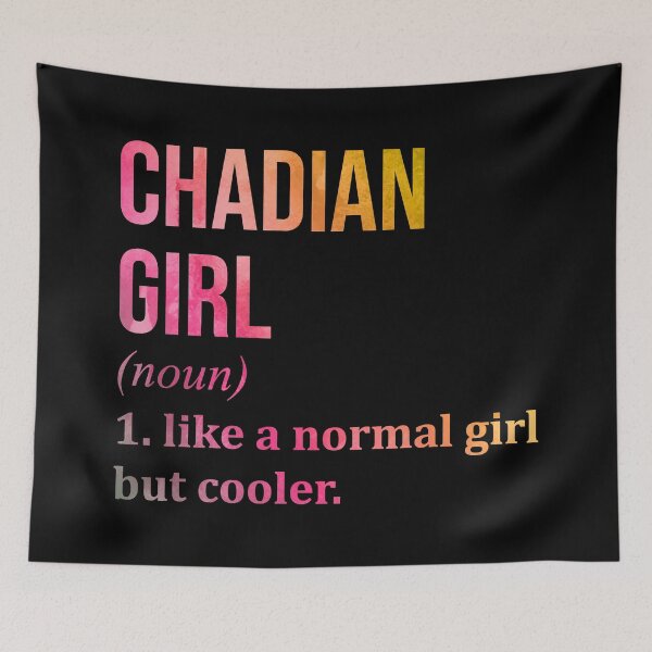 Item preview, Chadian Girl Definition Chad in Watercolor designed and sold by XCIV.