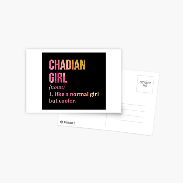 Item preview, Chadian Girl Definition Chad in Watercolor designed and sold by XCIV.