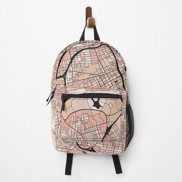 Item preview, Nashville Map Pattern in Soft Pink Pastels designed and sold by PatternMaps.