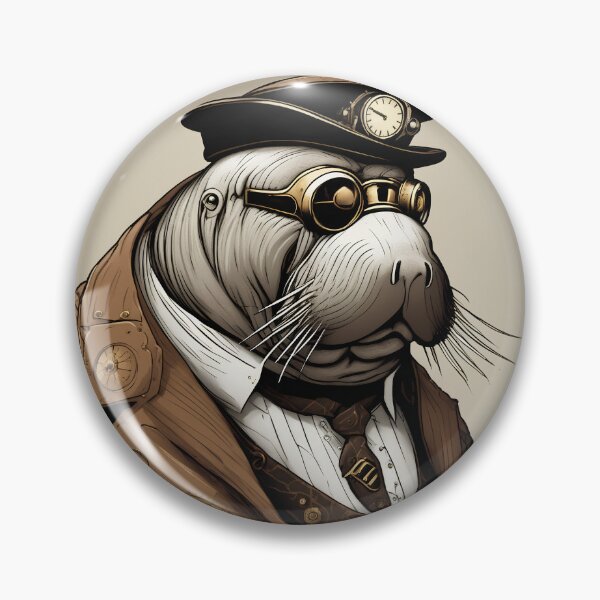 Item preview, Steampunk walrus gentleman designed and sold by Maths-4-Nerds.