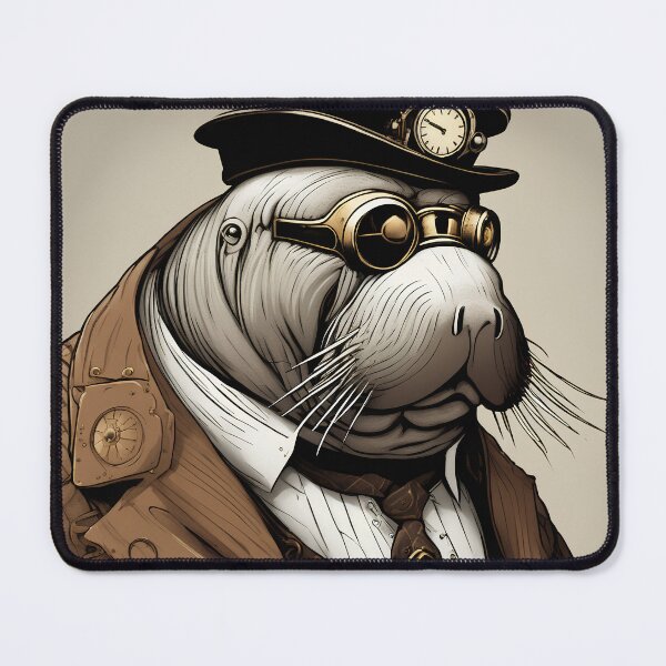 Item preview, Steampunk walrus gentleman designed and sold by Maths-4-Nerds.