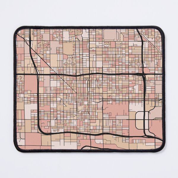 Item preview, Phoenix Map Pattern in Soft Pink Pastels designed and sold by PatternMaps.