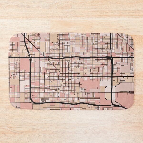 Item preview, Phoenix Map Pattern in Soft Pink Pastels designed and sold by PatternMaps.