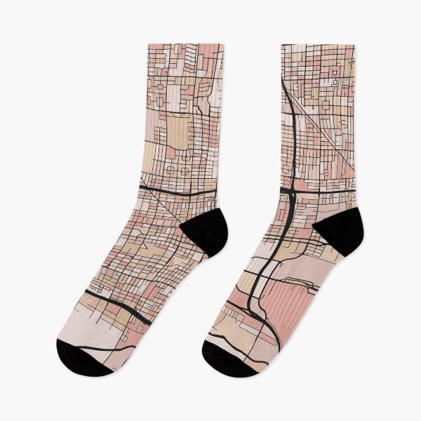 Item preview, Phoenix Map Pattern in Soft Pink Pastels designed and sold by PatternMaps.