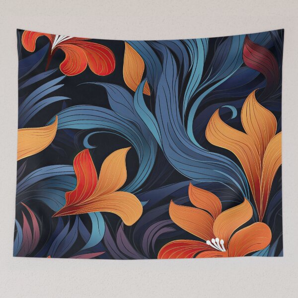 Item preview, Vibrant Blossoms: Abstract Flowers in Bold Hues designed and sold by cece4410.