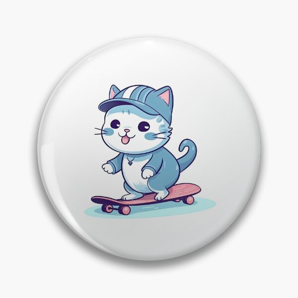 Item preview, Cool Cat Play Skateboarding in Vector Design 3 designed and sold by eyestetix.