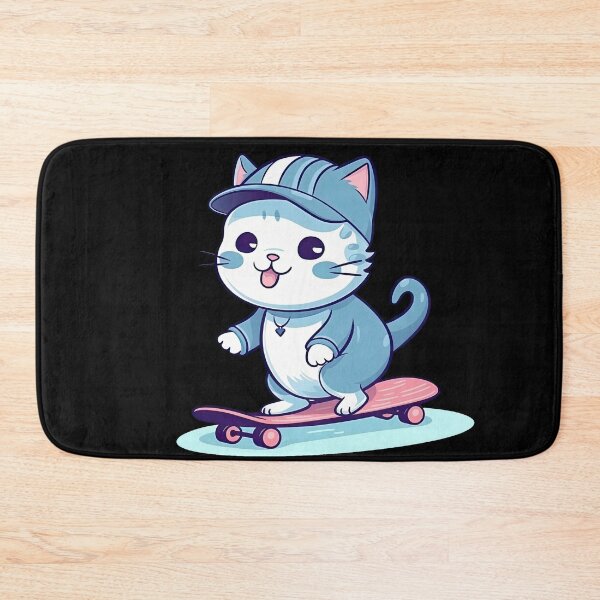 Item preview, Cool Cat Play Skateboarding in Vector Design 3 designed and sold by eyestetix.
