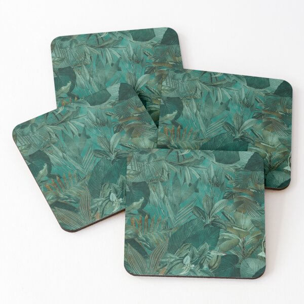 Item preview, Tropical Jungle Vibe Emerald Green designed and sold by artsandsoul.