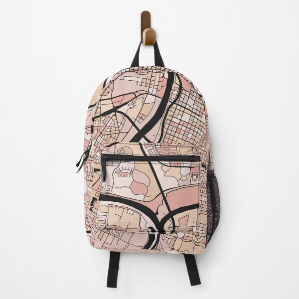 Item preview, Sacramento Map Pattern in Soft Pink Pastels designed and sold by PatternMaps.