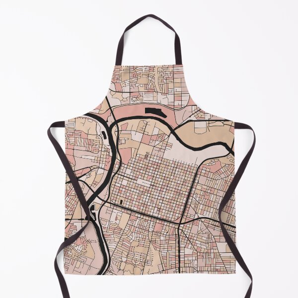 Item preview, Sacramento Map Pattern in Soft Pink Pastels designed and sold by PatternMaps.