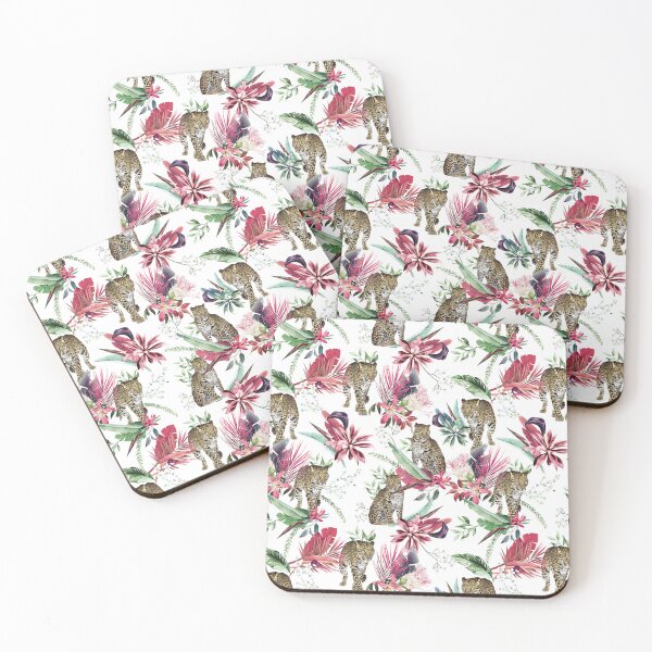 Item preview, animal, Jaguare, leopard, tropical, summer, leaves designed and sold by mintdiamond21.