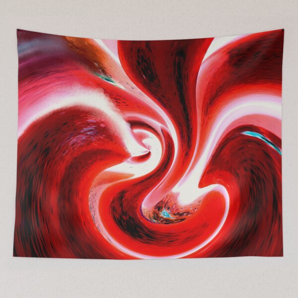 Item preview, abstract red orange nine tailed fox designed and sold by Gabriel BOCQUAIRE.