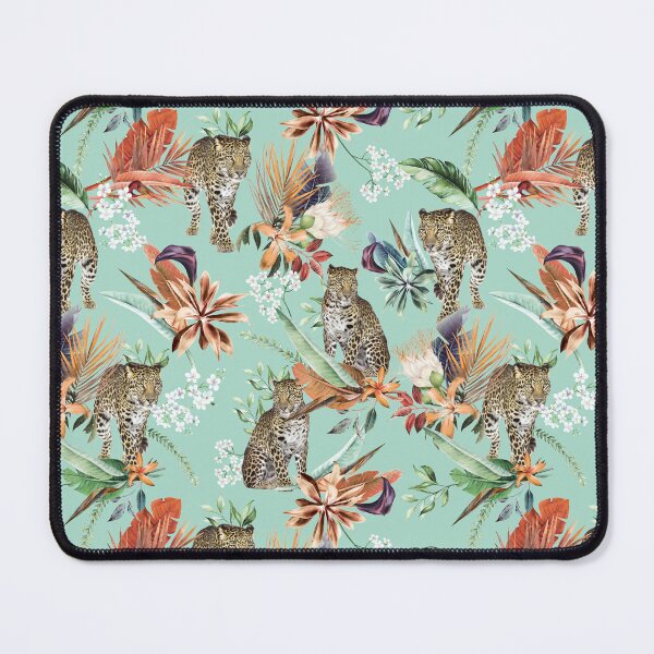 Item preview, animal, Jaguare, leopard, tropical, summer, leaves designed and sold by mintdiamond21.