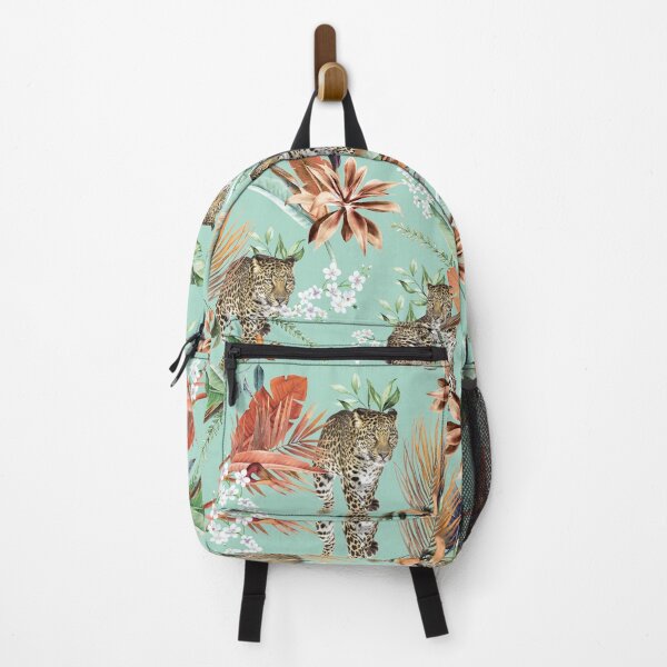 Item preview, animal, Jaguare, leopard, tropical, summer, leaves designed and sold by mintdiamond21.