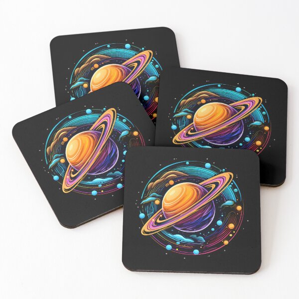 Item preview, Neon Saturn designed and sold by JourneyGems.