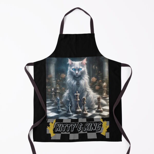 Artikelvorschau, Kitty&King in Chess  entworfen und verkauft von CuteCatsCoffee.