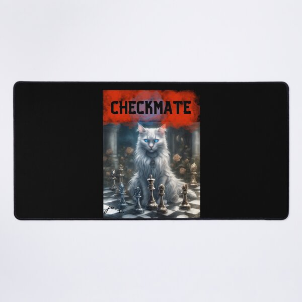 Item preview, Checkmate! Kitty wins. designed and sold by CuteCatsCoffee.