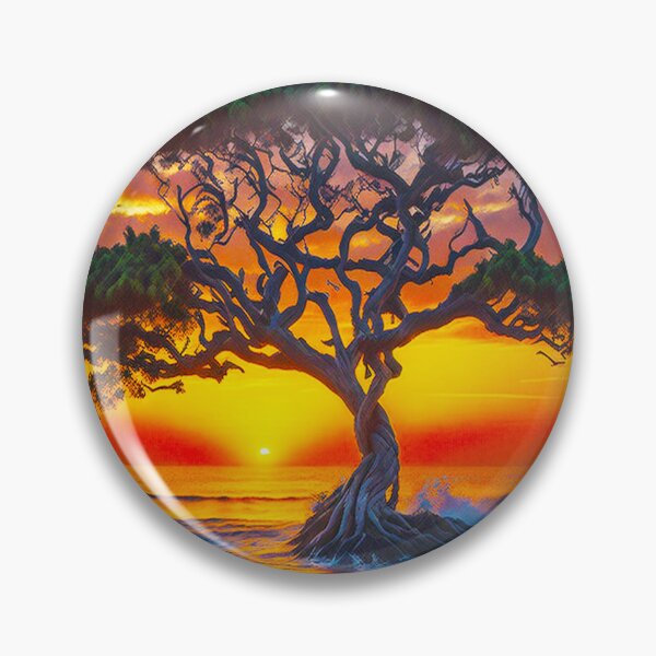 Item preview, Tree of Life. Sunset and the tree in the ocean. designed and sold by Nippitchaya.