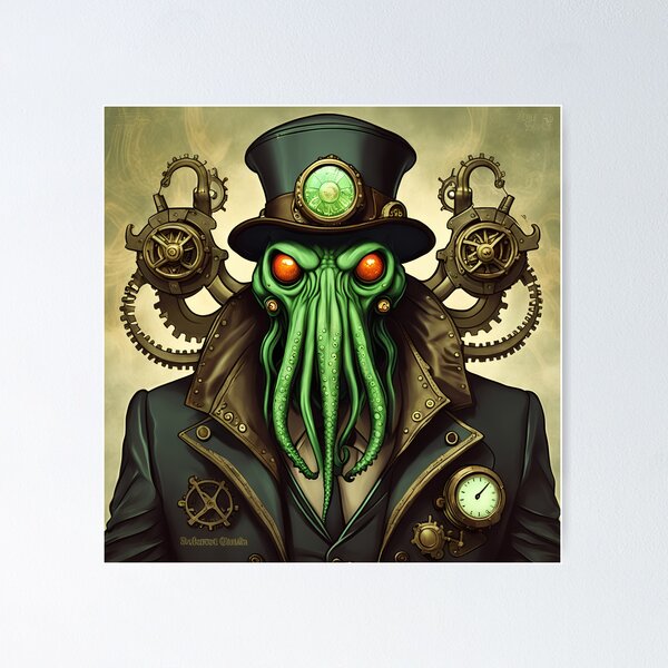 Item preview, Gentleman steampunk Cthulhu  designed and sold by Maths-4-Nerds.