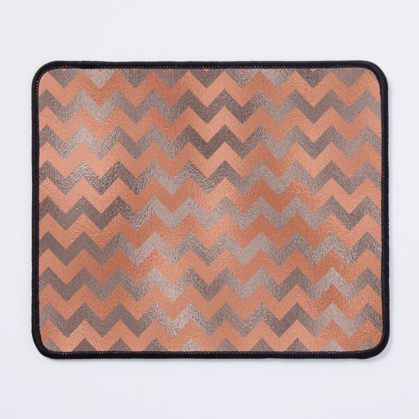 Item preview, Copper and Silver-Gray Shinny Chevron designed and sold by BloomCatB.