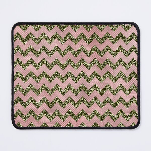 Item preview, Pink and Green Sparkling Chevron designed and sold by BloomCatB.
