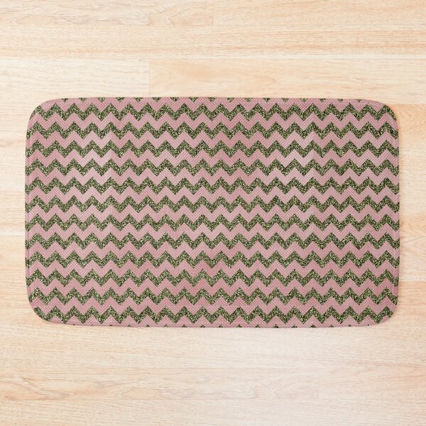 Item preview, Pink and Green Sparkling Chevron designed and sold by BloomCatB.