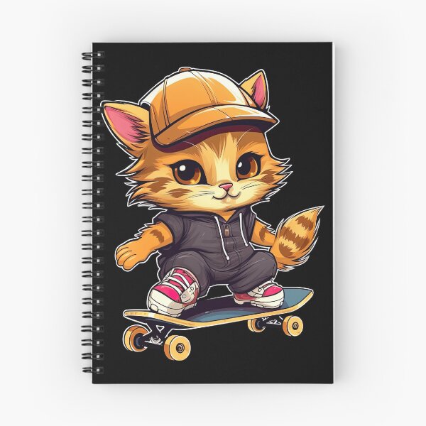 Item preview, Cool Cat Play Skateboarding in Vector Design 4 designed and sold by eyestetix.