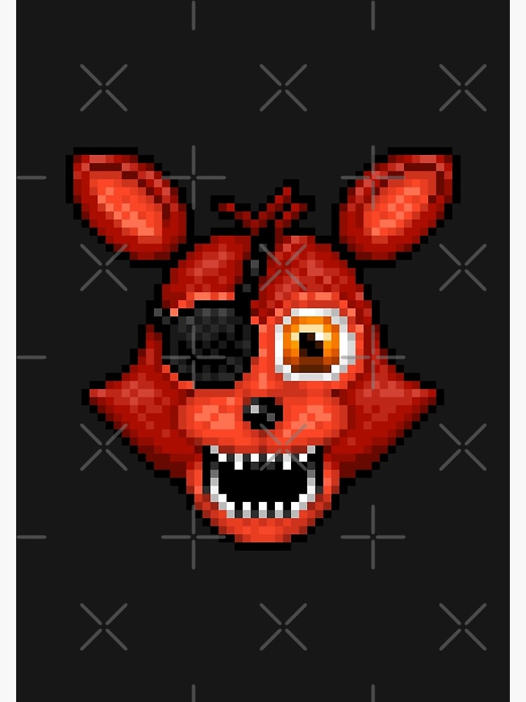 Adventure Withered Chica - FNAF World - Pixel Art Greeting Card