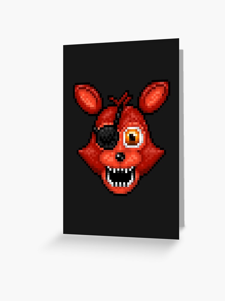 Adventure Withered Chica - FNAF World - Pixel Art Greeting Card