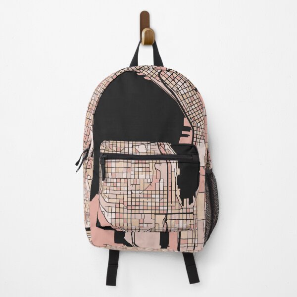 Item preview, Seattle Map Pattern in Soft Pink Pastels designed and sold by PatternMaps.