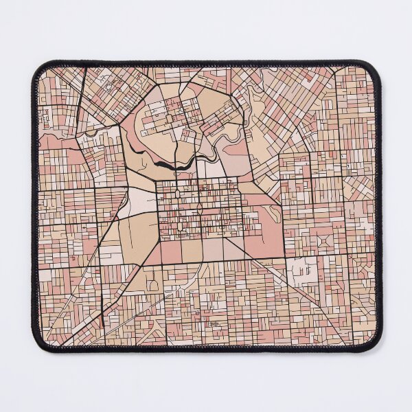 Item preview, Adelaide Map Pattern in Soft Pink Pastels designed and sold by PatternMaps.