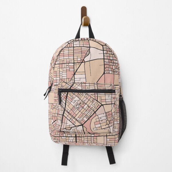 Item preview, Adelaide Map Pattern in Soft Pink Pastels designed and sold by PatternMaps.